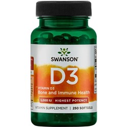 Swanson Vit D3 Highest 5000Iu (125 mcg)