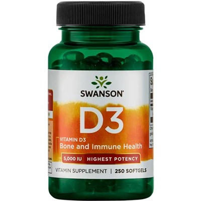 Swanson Vit D3 Highest 5000Iu (125 mcg)