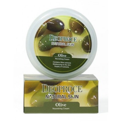 Крем для лица и тела питательный на основе масла оливы NATURAL SKIN OLIVE NOURISHING CREAM, Deoproce 100 мл