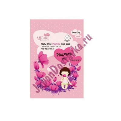 Маска тканевая с плацентой Daily Dewy Placenta Mask Pack, MIJIN Южная   25 мл