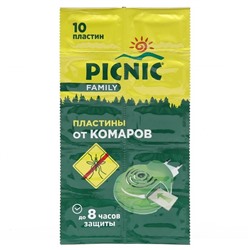 Пластины от комаров, Picnic Family 10 шт