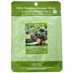 Маска тканевая с экстрактом оливы Olive Squalane Essence Mask, MIJIN 23 мл