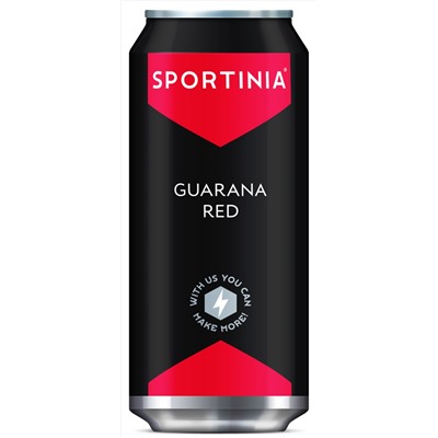 Sportinia GUARANA (2400 mg) (12шт в уп) ж/б газированный 500 Мл