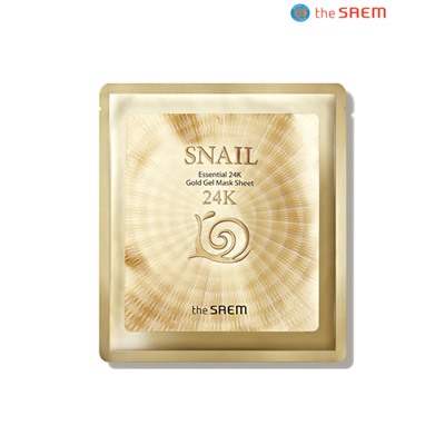 Маска тканевая Snail Essential 24K Gold Gel Mask Sheet, THE SAEM