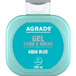 Гель для ванн и душа увлажняющий  Aqua blue, AGRADO, 750 мл