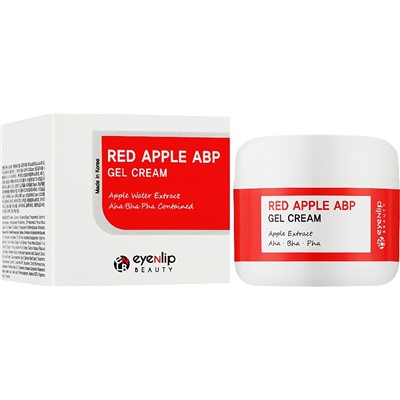 Гель-крем для лица легкий с AHA,BHA и PHA кислотами и экстрактом яблока Red Apple ABP Gel Cream, EYENLIP, 50 мл