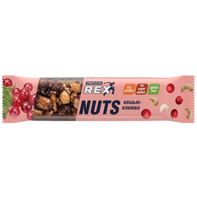 Proteinrex Батончик ореховый протеиновый 20% Nuts (12 шт в уп) 40 г