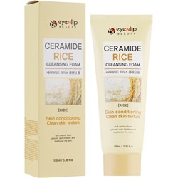 Пенка для лица с рисом CERAMIDE RICE CLEANSING FOAM, EYENLIP, 100 мл