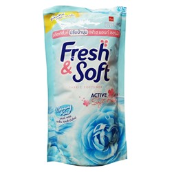 Кондиционер для белья Essence Fresh & Soft Blue Softener, CJ LION  600 мл (запаска)