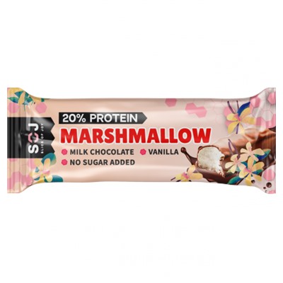 SOJ Батончик MARSHMALLOW (16 шт в уп) 30 г