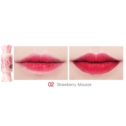 Тинт-мусс для губ Конфетка Mousse Candy Tint, оттенок 02 Strawberry, THE SAEM   8 г