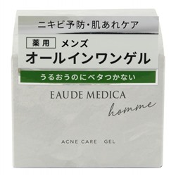 Гель для ухода за проблемной кожей лица у мужчин, HOMME Acne Care Gel, EAUDE MEDICA, 85 г