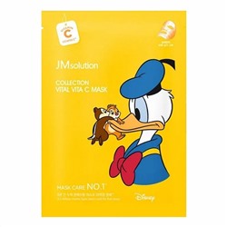 Маска тканевая для сияния кожи с витамином С Disney Collection Vital Vita C Mask, JM solution 30 мл