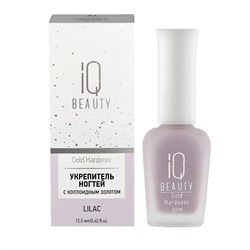 Укрепитель для ногтей с коллоидным золотом, Gold Hardener Lilac, IQ Beauty, 12,5 мл