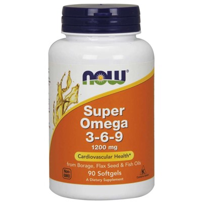 NOW Super Omega 3-6-9 1200 mg 90 sofgels