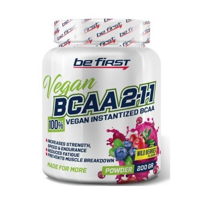 Be First BCAA 2:1:1 VEGAN instantized powder 200 г