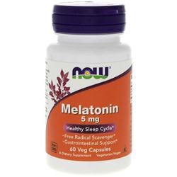 NOW Melatonin 5 mg 60 vcaps