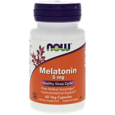 NOW Melatonin 5 mg 60 vcaps