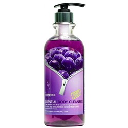 Гель для душа с экстрактом винограда Essential Body Cleanser Grape, Foodaholic 750 мл