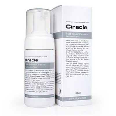 Пенка для чувствительной кожи с экстрактом персика Mild Bubble Cleanser, CIRACLE 100 мл