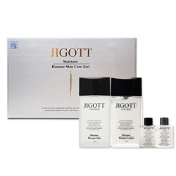 Подарочный набор для мужчин 2 предмета + 2 мини-версии JIGOTT MOISTURE HOMME SKIN CARE 2SET, Jigott (тонер 150 мл + 30 мл, лосьон 150 мл + 30 мл)