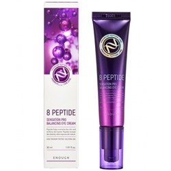 Крем для кожи вокруг глаз с пептидами Premium 8 peptide Senation Pro Eye Cream, Enough, 30 мл