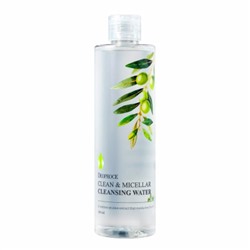 Мицеллярная вода с экстрактом оливы CLEAN & MICELLAR CLEANSING WATER OLIVE, DEOPROCE, 300 мл