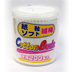 Ватные палочки косметологические, Cotton Buds, Gel Corporation 200 шт.