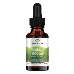 Swanson Ginkgo Biloba Liquid Extract 250 mg 1 fl oz