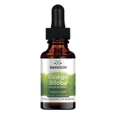 Swanson Ginkgo Biloba Liquid Extract 250 mg 1 fl oz