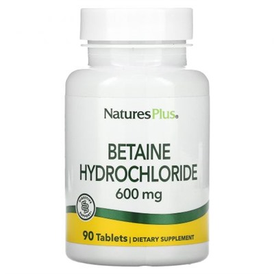 Nature's Plus BETAINE 600 MG TAB 90