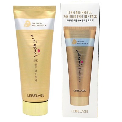 Маска-пленка для лица с экстрактом золота Heeyul 24K Gold Peel Off Pack, Lebelage 150 мл