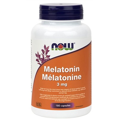 NOW Melatonin 3 mg 180 vcaps