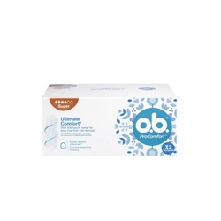 Тампоны гигиенические женские Супер защита, Super Tampons, O.B. Pro Comfort, 32 шт.