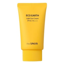 Крем Eco Earth Light Sun Cream SPF 50+ PA++++,  THE SAEM, 50 г