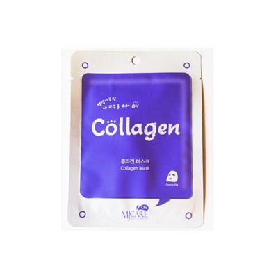 Маска тканевая с коллагеном Collagen Mask Pack, MIJIN 22 мл