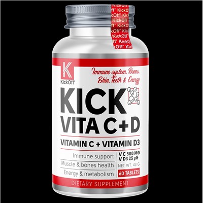 KICKOFF NUTRITION VITA C 500+D3 1000 ME