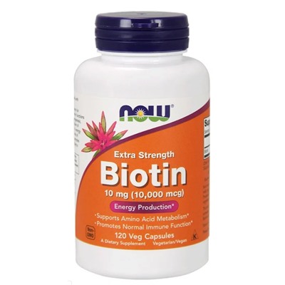 NOW Biotin 10 mg (10,000 mcg)