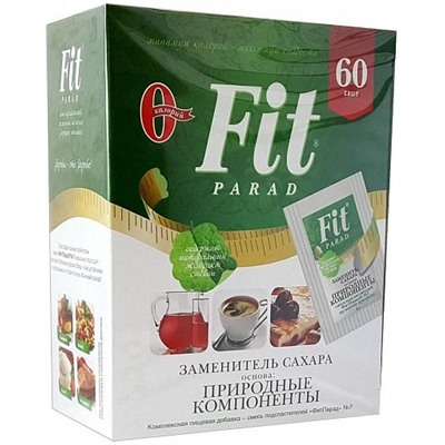 Fit Parad Смесь подсластителей "ФитПарад № 7"на основе эритритола саше 60шт 60 г