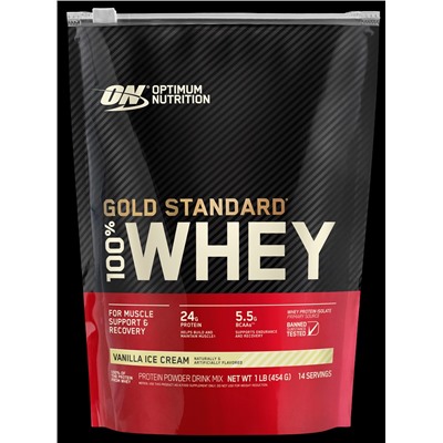 Optimum Nutrition 100 % Whey protein Gold standard 454 г