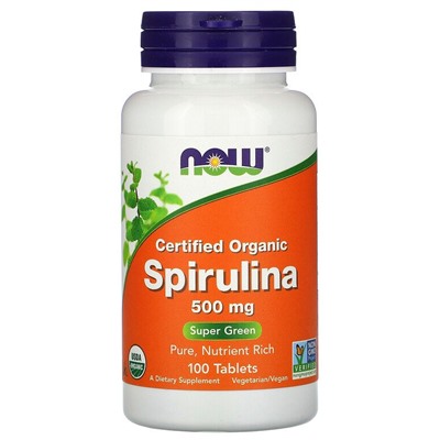 NOW ORG Spirulina 500 mg