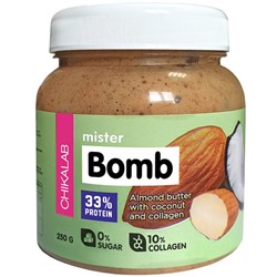 Bombbar CHIKALAB Миндальная паста Mister BOMB (12 шт в уп) Штучно 250 г