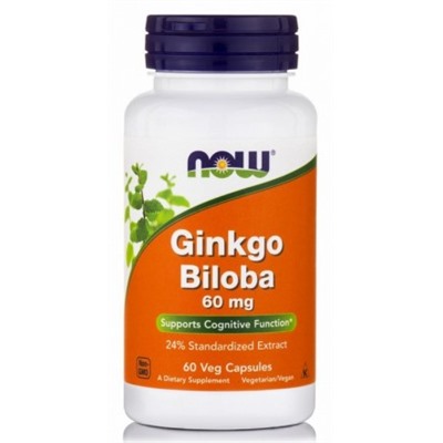 NOW Ginkgo Biloba 60 mg