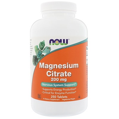 NOW Magnesium Citrate 200 mg