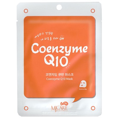 Маска тканевая с коэнзимом Coenzyme Q10 Mask Pack, MIJIN 22 мл