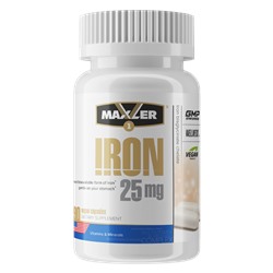 Maxler Iron 25 mg Bisglycinate Chelate 90 vegan caps