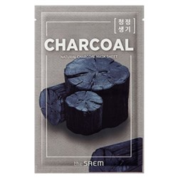 Маска тканевая с древесным углем Natural Charcoal Mask Sheet, THE SAEM   21 мл