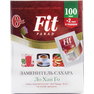 Fit Parad Заменитель сахара №12 (100 саше в уп) 50 шт